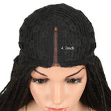 NOBLE Synthetic Lace Front Wigs | 26 Inch Natural Faux Locs Black Wig | Kate - Noblehair