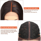 NOBLE Synthetic Lace Front Wigs | 38 inch Super Long Straight Lace Wig Preplucked | Ombre Brown  Wig - Noblehair
