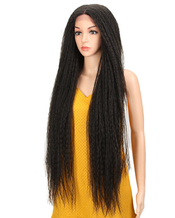 NOBLE Synthetic Lace Front Wig | 38 Inch Long Dreadlocks | Black Color | Maxin - Noblehair