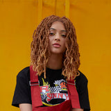 NOBLE Synthetic Lace Front Faux Locs Wigs With Bangs for Women | 15 Inch Dreadlock Wigs| 6 Colors Available - Noblehair