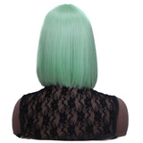 NOBLE Synthetic Lace Front Wig | 11 Inch  Colorful Bob | Biscay Green | L Alia - Noblehair