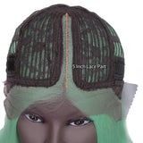 NOBLE Synthetic Lace Front Wig | 11 Inch  Colorful Bob | Biscay Green | L Alia - Noblehair