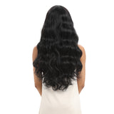 NOBLE Synthetic Lace Front Wigs For Women | 29 Inch Long Wave Black Wig | Samira - Noblehair