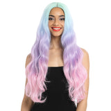 NOBLE Synthetic Lace Front Wigs For Women | 29 Inch Long Wave Rainbow Wig | Samira - Noblehair