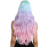 NOBLE Synthetic Lace Front Wigs For Women | 29 Inch Long Wave Rainbow Wig | Samira - Noblehair