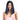 NOBLE Shakia Synthetic Lace Front Wigs 14 Inch Middle Part Over Shoulder Blunt Cut Bob wig丨Mixed Blue - Noblehair