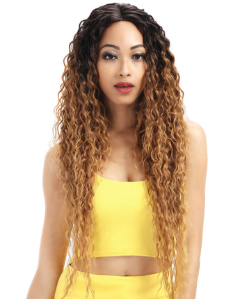 NOBLE Kelly Synthetic Lace Front Wig丨31 Inch Energetic Spring Small Curly Wig丨Golden Blonde - Noblehair