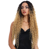 NOBLE Kelly Synthetic Lace Front Wig丨31 Inch Energetic Spring Small Curly Wig丨Ombre blond - Noblehair