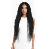 NOBLE Synthetic Lace Front Wig |  38 Inch Long Naturally Curly | Natural Black | Super L-Curl - Noblehair