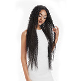 NOBLE Synthetic Lace Front Wig |  38 Inch Long Naturally Curly | Natural Black | Super L-Curl - Noblehair