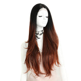 NOBLE Cida Synthetic Lace Front Straight Wig (Middle Part) | 31 Inch | TAT1B-33D-130E - Noblehair