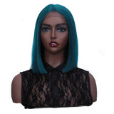 NOBLE Synthetic Lace Front Wig | 11 Inch  Colorful Bob | Mosaic Blue | L Alia - Noblehair