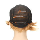 NOBLE Human Hair Lace Wig | 9 Inch Short Straight Bob | Gradient Blonde | R Scarlett - Noblehair