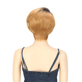 NOBLE Human Hair Lace Wig | 9 Inch Short Straight Bob | Gradient Blonde | R Scarlett - Noblehair