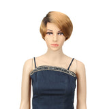 NOBLE Human Hair Lace Wig | 9 Inch Short Straight Bob | Gradient Blonde | R Scarlett - Noblehair