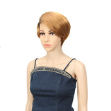 NOBLE Human Hair Lace Wig | 9 Inch Short Straight Bob | Gradient Blonde | R Scarlett - Noblehair