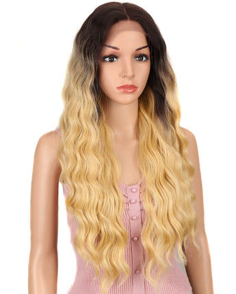 NOBLE Lotte Synthetic 4*4 Lace Frontal Wig | 28 Inch long Wave Wigs|  Honey Blonde - Noblehair