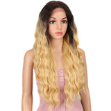 NOBLE Lotte Synthetic 4*4 Lace Frontal Wig | 28 Inch long Wave Wigs|  Honey Blonde - Noblehair