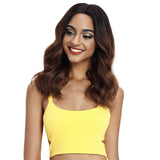 NOBLE Vanessa Synthetic Lace Front Wavy Wig (Middle Part) | 18 Inch |TTSO4-30S-30F-27 - Noblehair