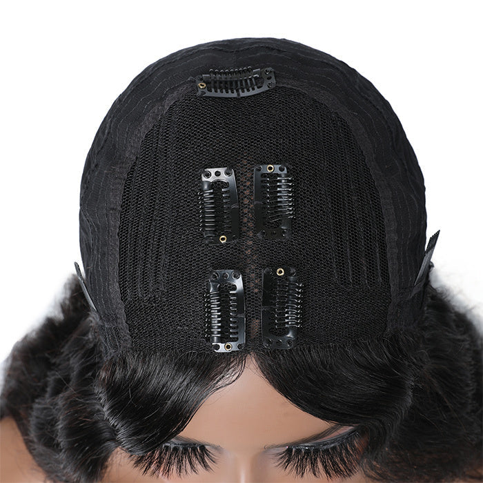QueenVirginRemy Beginner Friendly V Part Upart Body Wave Wigs Upgrade U Part Human Hair Wig