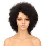 NOBLE WH Afro Curl | Human Hair Short Curly Wigs For Black Women I Single Colors - Noblehair