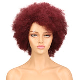 NOBLE WH Afro Curl | Human Hair Short Curly Wigs For Black Women I Single Colors - Noblehair