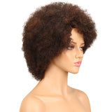 NOBLE WH Afro Curl | Human Hair Short Curly Wigs For Black Women I Frosted Colors - Noblehair