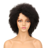 NOBLE WH Afro Curl | Human Hair Short Curly Wigs For Black Women I Single Colors - Noblehair