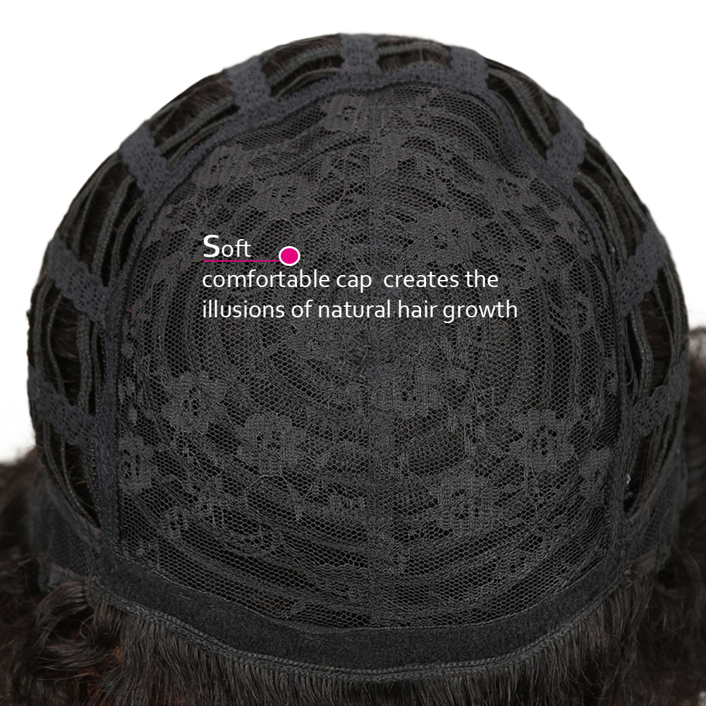 NOBLE WH Afro Curl | Human Hair Short Curly Wigs For Black Women I Single Colors - Noblehair