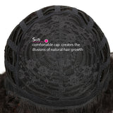 NOBLE WH Afro Curl | Human Hair Short Curly Wigs For Black Women I Single Colors - Noblehair