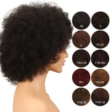 NOBLE WH Afro Curl | Human Hair Short Curly Wigs For Black Women I Single Colors - Noblehair