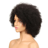 NOBLE WH Afro Curl | Human Hair Short Curly Wigs For Black Women I Single Colors - Noblehair