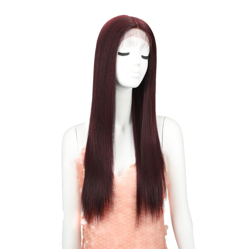 NOBLE Headline Synthetic Lace Wig like human hair丨26 Inch Classic Straight丨99J - Noblehair