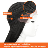 NOBLE Headline Synthetic Lace Wig like human hair丨26 Inch Classic Straight丨99J - Noblehair