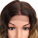 NOBLE 13*4 Synthetic Lace Frontal Wigs | 26.5 Inch Curly Wave Creamy Blonde Wig | Willow - Noblehair