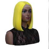 NOBLE Synthetic Lace Front Wig | 11 Inch  Colorful Bob | Sunlight Yellow | L Alia - Noblehair