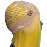 NOBLE Synthetic Lace Front Wig | 11 Inch  Colorful Bob | Sunlight Yellow | L Alia - Noblehair