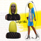NOBLE Synthetic Lace Front Wig | 11 Inch  Colorful Bob | Sunlight Yellow | L Alia - Noblehair
