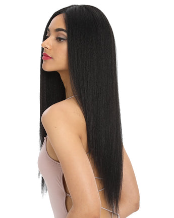 NOBLE Yaki Synthetic Lace Front Wig （13*4 Lace Front）26 Inch丨1B - Noblehair