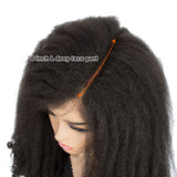NOBLE MAKER Synthetic Lace Front Afro Dreadlock Wig | 21 inch Instant Weave 6 inch Side Lace Part Wig - Noblehair