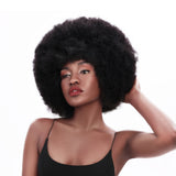 NOBLE Synthetic Afro Kinky Curl Wigs for Women | 11 Inch Short Afro Curly Wig | 3 Colors Available PALMS - Noblehair