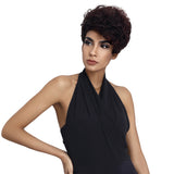 NOBLE Human Hair Wig | 10 Inch Short Curly Pixie | Highlight Color | Amna - Noblehair