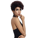 NOBLE Human Hair Wig | 10 Inch Short Curly Pixie | Highlight Color | Amna - Noblehair