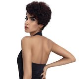 NOBLE Human Hair Wig | 10 Inch Short Curly Pixie | Highlight Color | Amna - Noblehair
