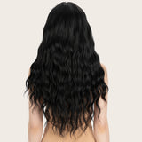 Clearance Sale 26 Inch Ombre Black Color Body Wave Wig