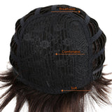 NOBLE Human Hair Wig |9 Inch Short Pixie Cut | Natural Black | Cindy - Noblehair