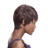 NOBLE Human Hair Wig |9 Inch Short Pixie Cut | Natural Black | Cindy - Noblehair