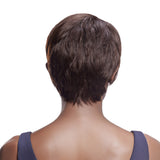 NOBLE Human Hair Wig |9 Inch Short Pixie Cut | Natural Black | Cindy - Noblehair