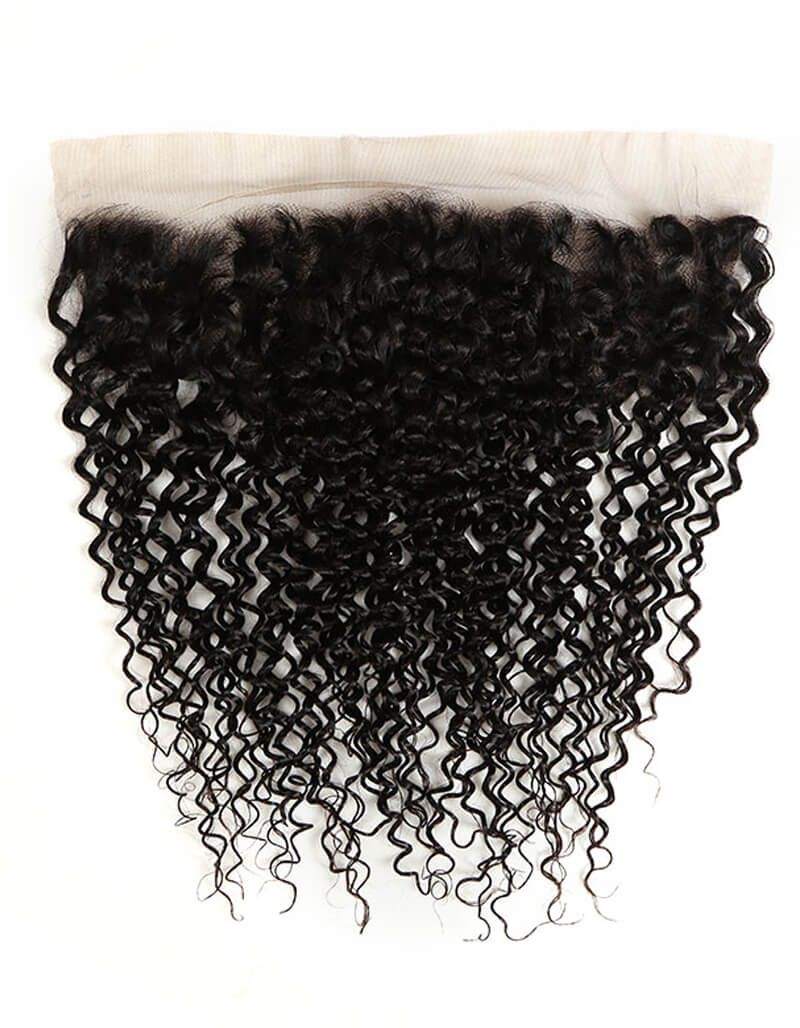 QVR Remy Human Hair 13x4 Lace Frontal Jerry Curl Hair