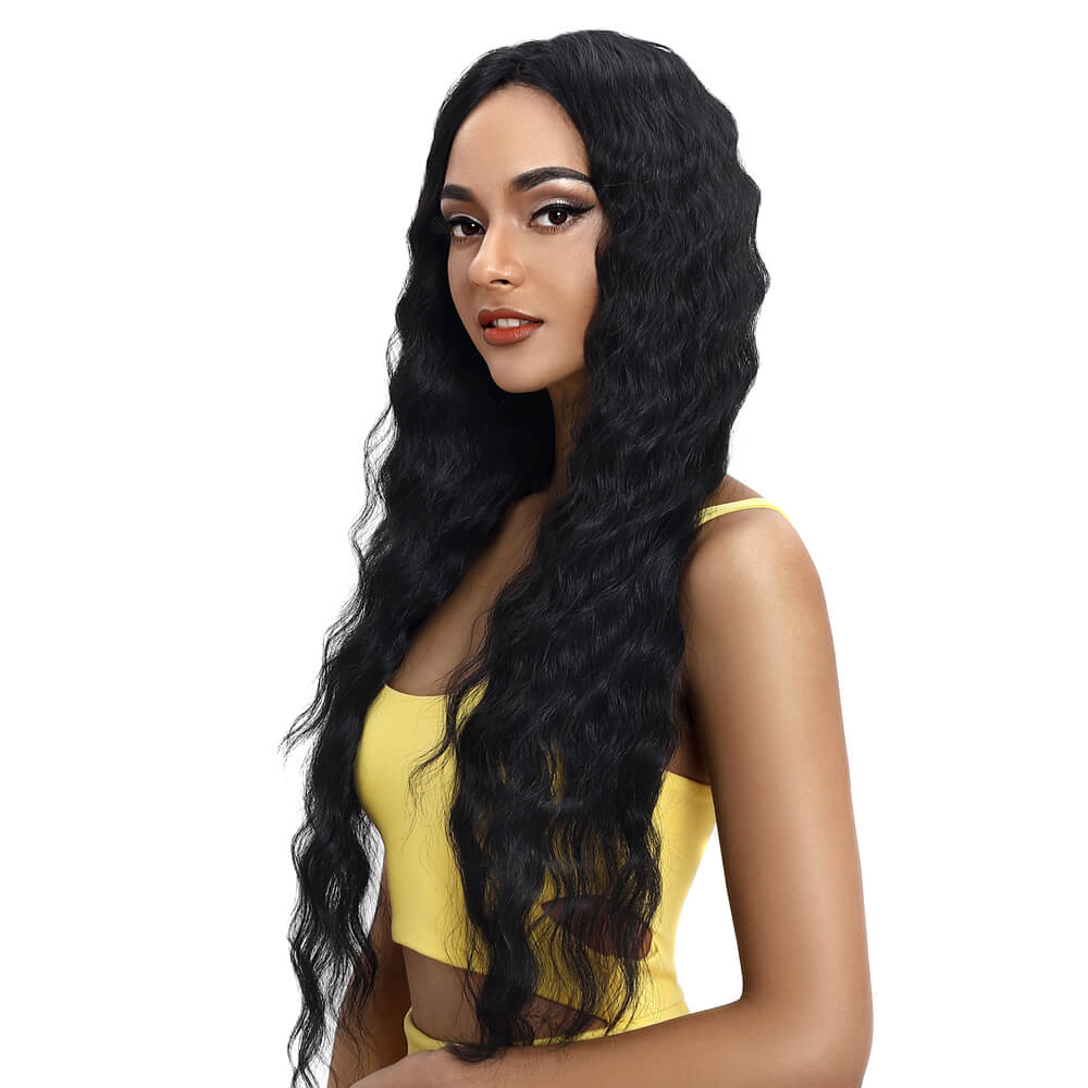 NOBLE Gianna Synthetic Lace Front Wigs For Black Women丨31 Inch Long Wavy Wig丨Natural Color - Noblehair